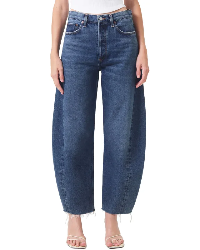 Luna High Rise Pieced Taper Jean in Control