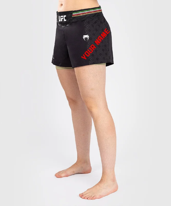 UFC Noche by Venum Personalized Authentic Fight Night Women’s Fight Short – Black