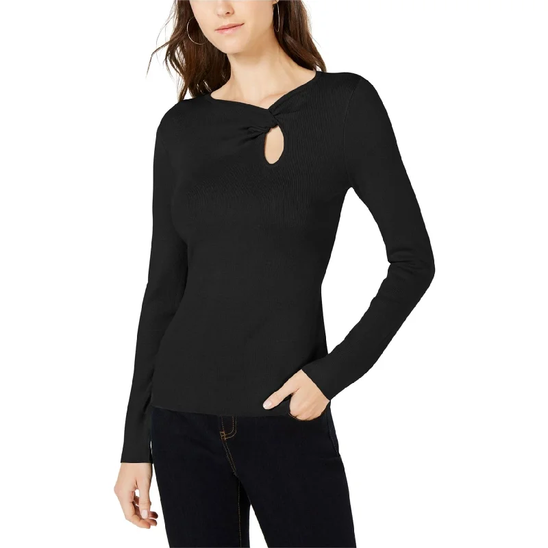 I-N-C Womens Neckline Twist Pullover Sweater