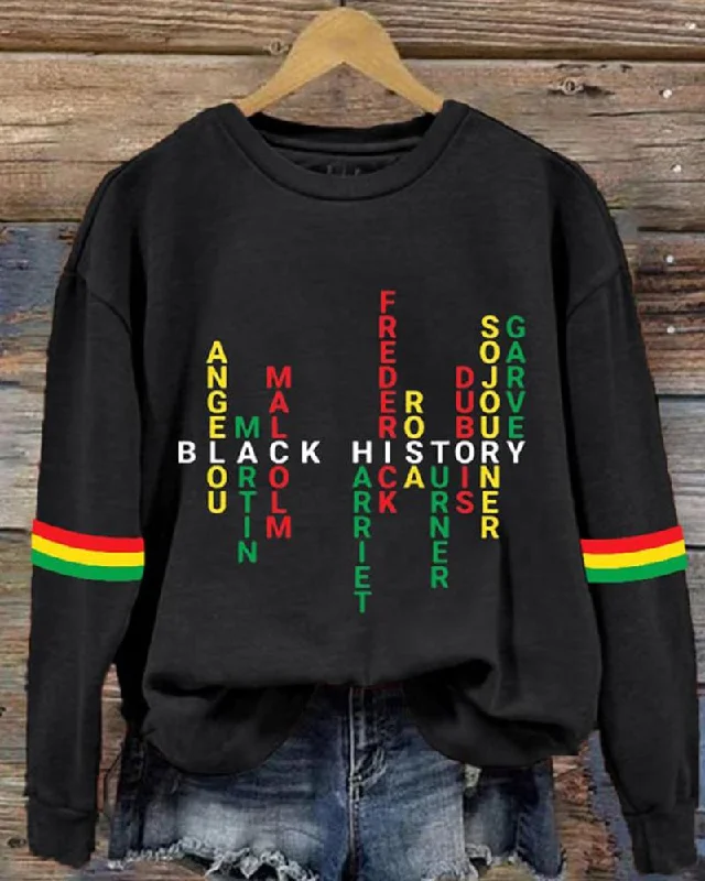 Women's Black History Month Print Sweatshirt