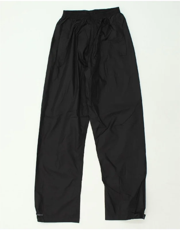 MOUNTAIN WAREHOUSE Womens Windbreaker Trousers UK 8 Small Black Nylon