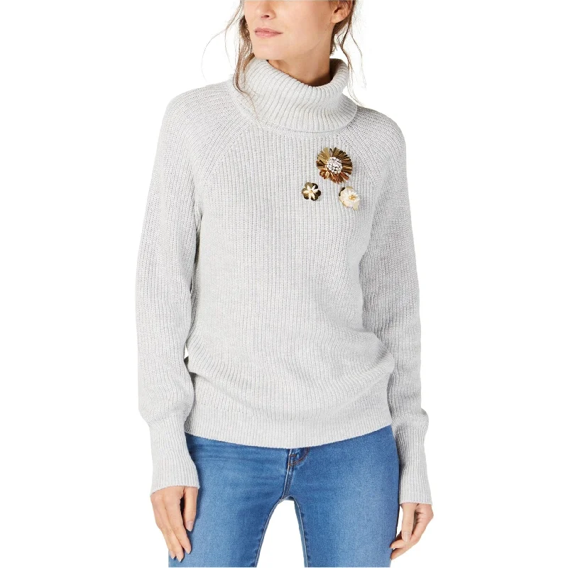 I-N-C Womens Brooch Pullover Sweater