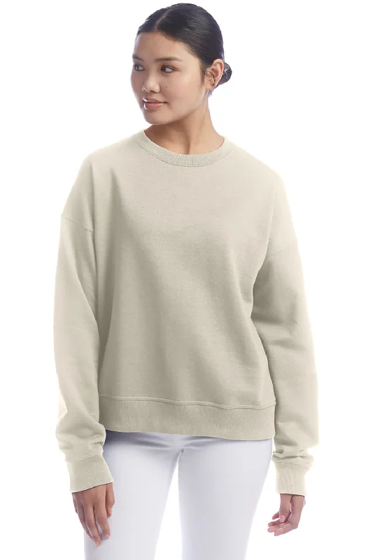 Champion Womens PowerBlend Crewneck Sweatshirt - Sand