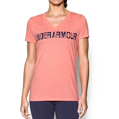 Under Armour Womens Under Armor Damen Threadborne Twist Graphic V-Ausschnitt, Damen, Cape Coral (980