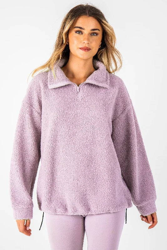 Belmore Borg Jumper & Leggings Set - Mauve