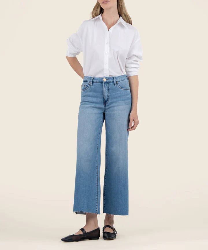 Kut High Rise Meg Wide Leg Jeans