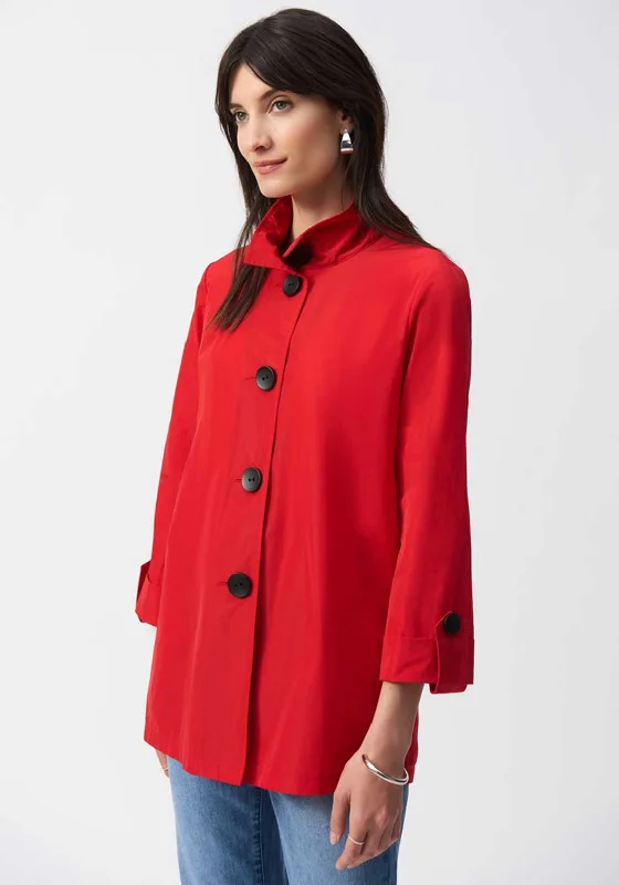 Joseph Ribkoff Memory Trapeze Jacket, Red