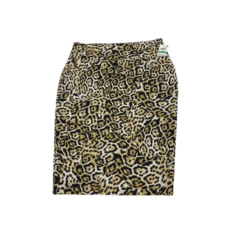 ANIMAL PRINT SKIRT MIDI by THALIA SODI Size:L