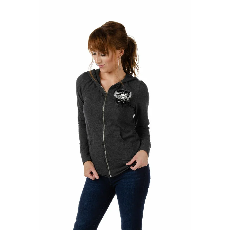 Ladies Harlow Zip-Up Grey