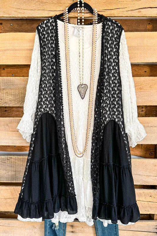 True To My Heart Vest - Black