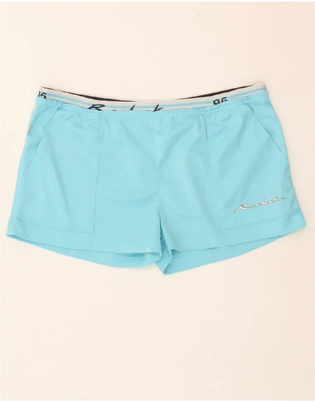 REEBOK Womens Sport Shorts UK 16 Large Blue