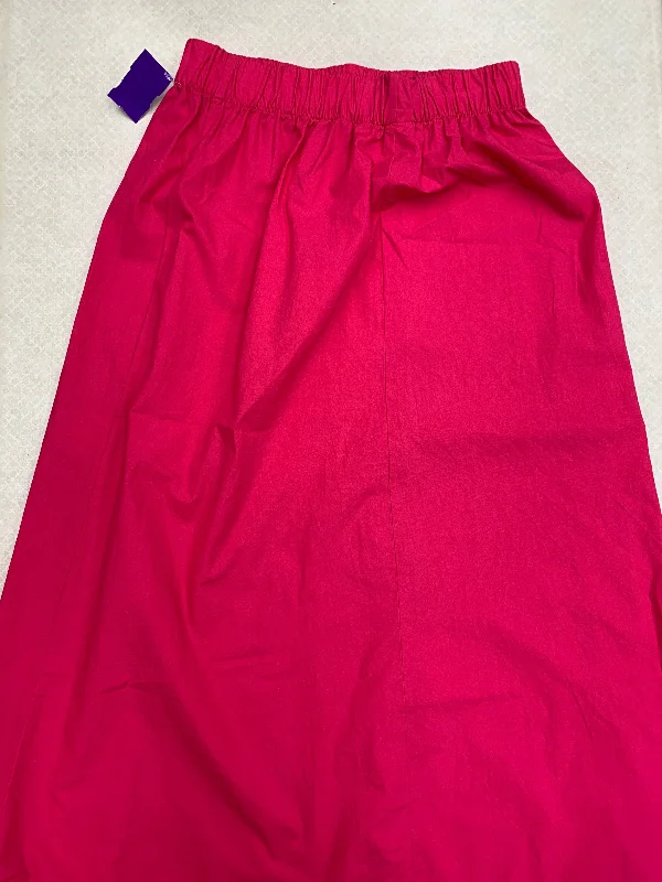 Skirt Midi By Clothes Mentor In Hot Pink, Size: S