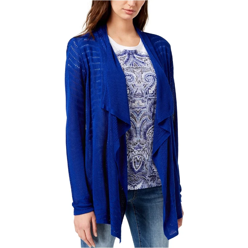 I-N-C Womens Draped Cardigan Sweater