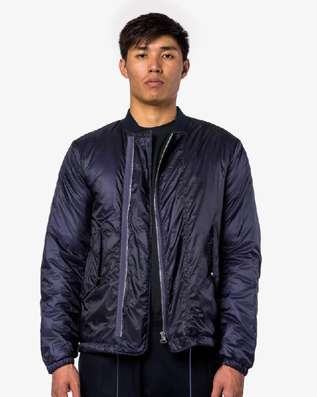 Lightweight Bomber Jacket in Dark Purple