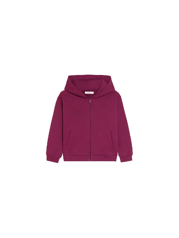 Kids' 365 Zipped Hoodie—plum purple