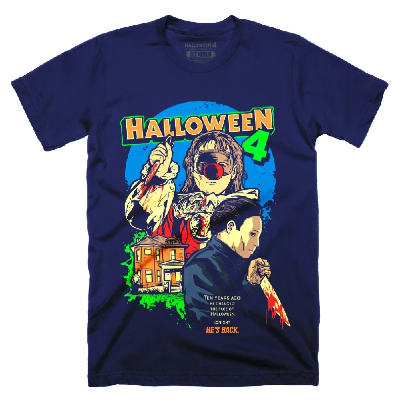 Halloween 4 Back To Haddonfield Navy T-Shirt