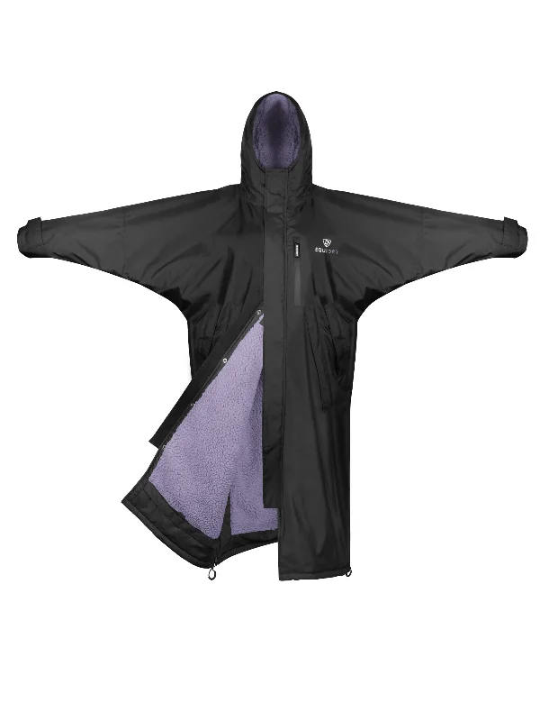 Evolution Women's | Thick Fleece | Fixed Hood | Black/Lilac