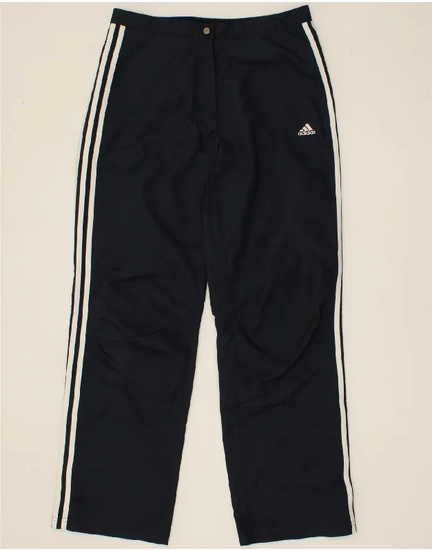 ADIDAS Womens Climashell Tracksuit Trousers UK 14 Medium Navy Blue