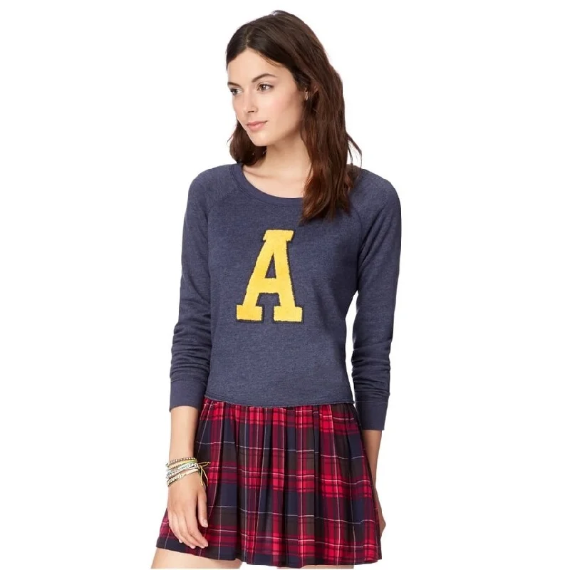 Aeropostale Womens Cropped A Pullover Sweater