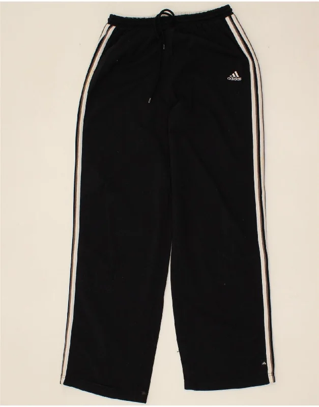 ADIDAS Womens Tracksuit Trousers UK 10 Small Black Polyamide