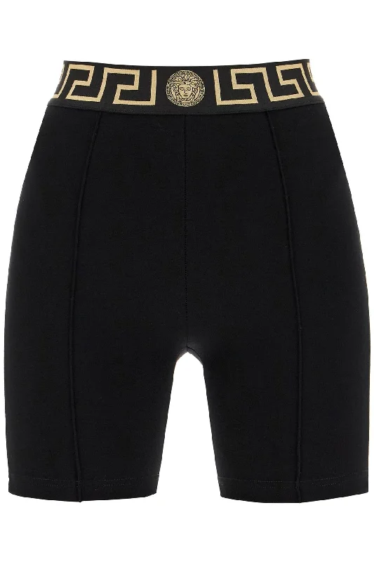 Versace Women's "Sporty Shorts With Greek Band