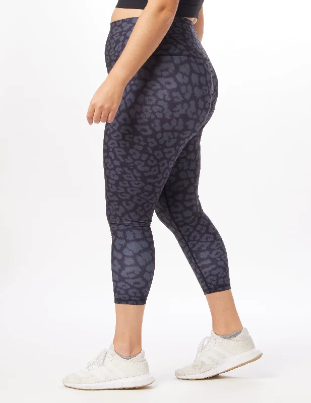 High Waist Pure Legging Print: Black Leopard