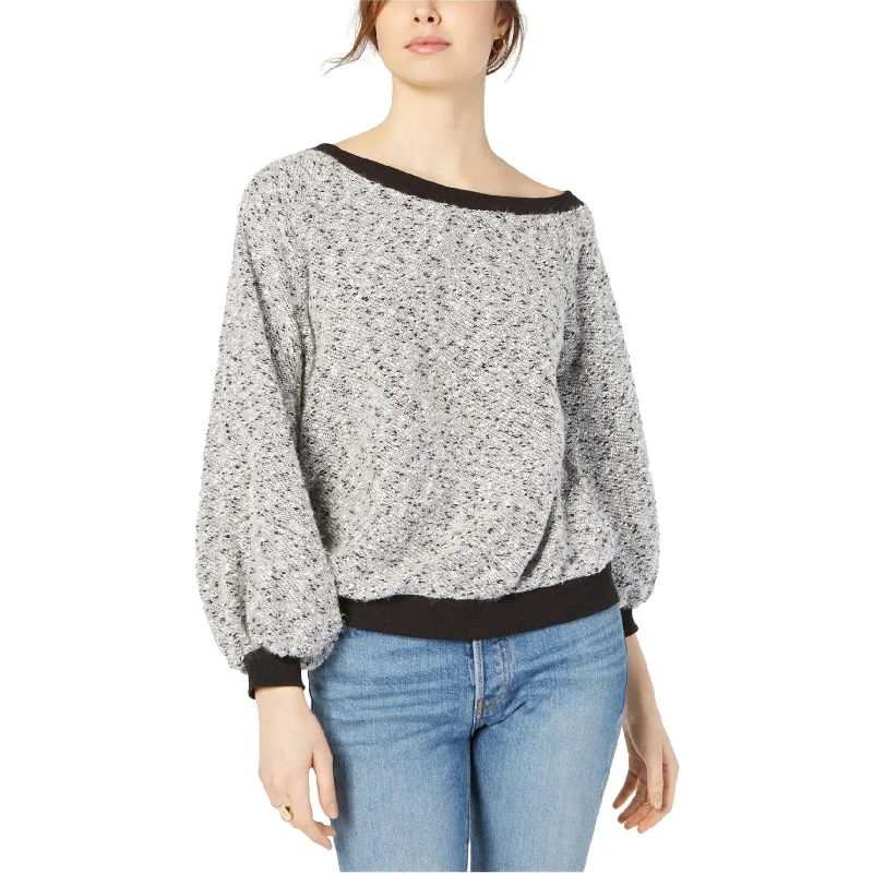 1.State Womens Speckled Pullover Sweater