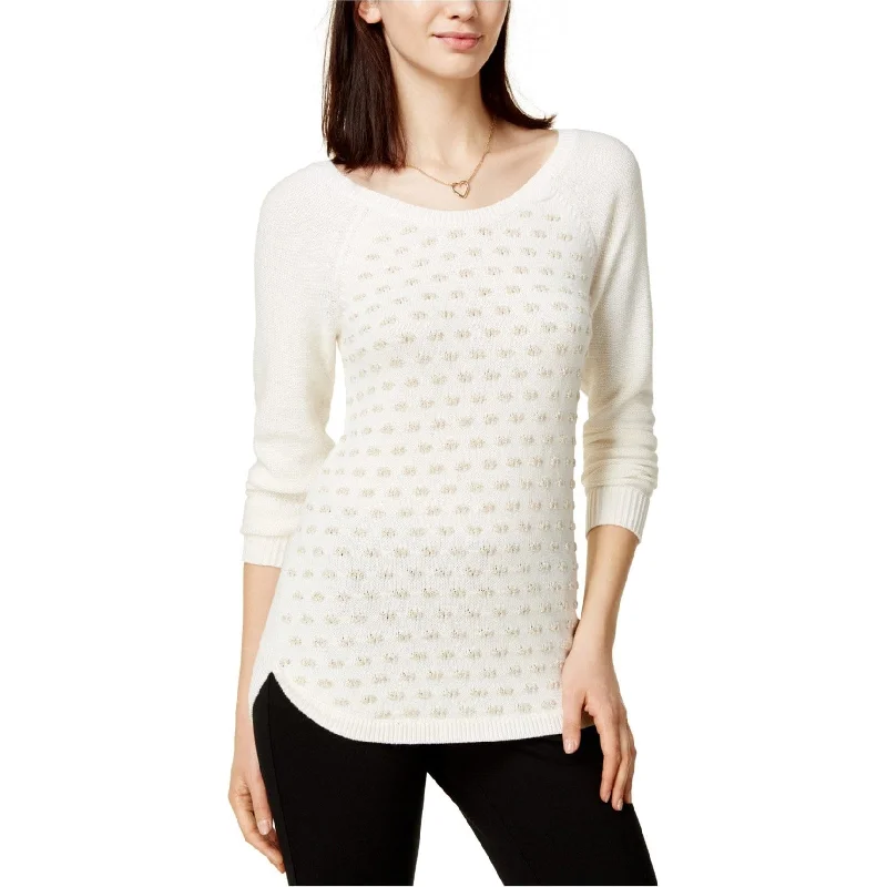 Maison Jules Womens Dot Pullover Sweater