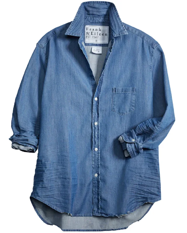 Vintage Stonewash Indigo Denim Eileen Button Up Shirt