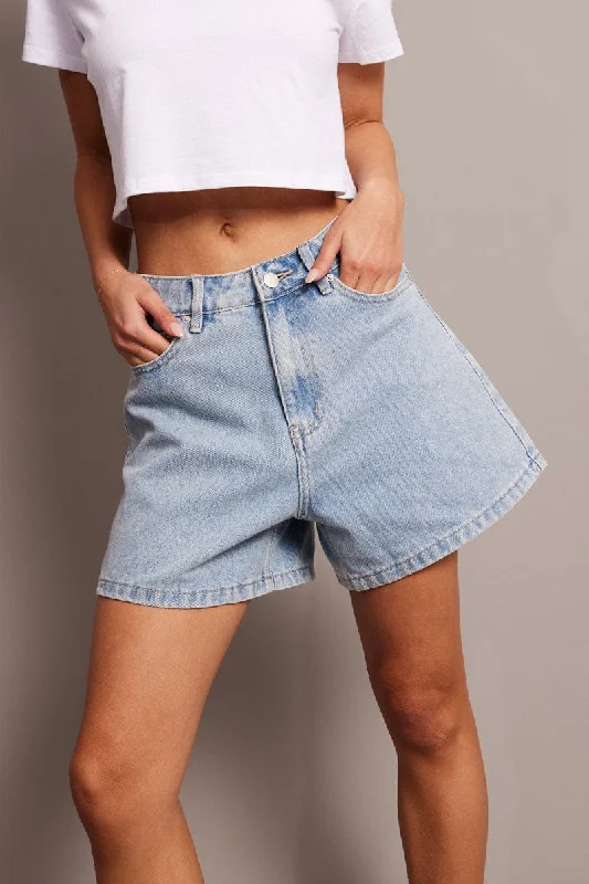 Denim Mom Denim Short High Rise