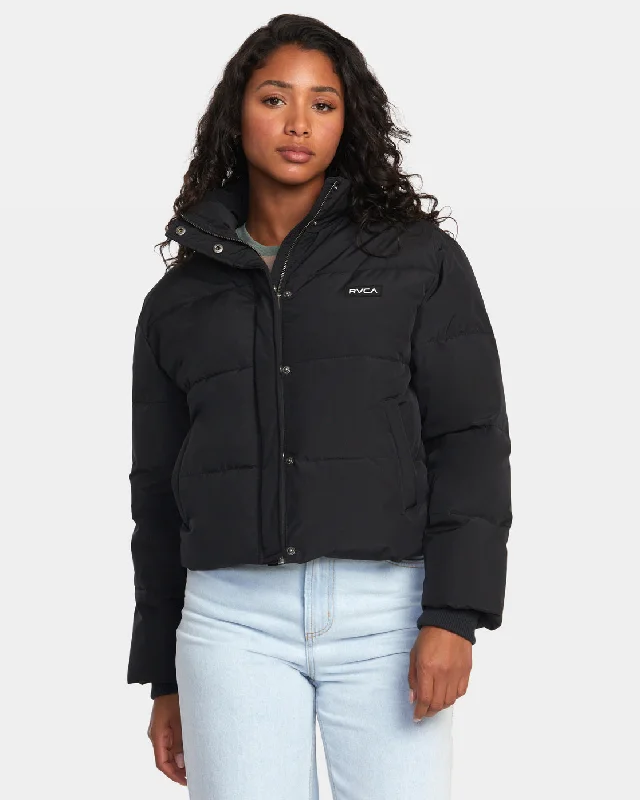 Cloud Puffer Jacket - RVCA Black