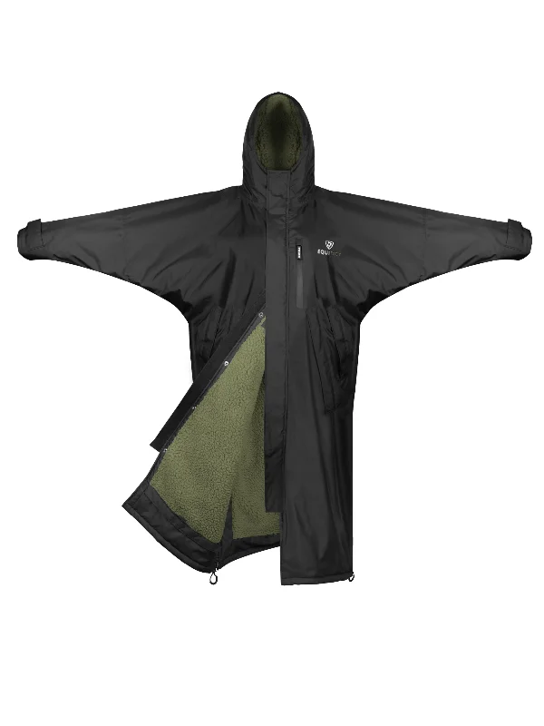 Evolution Women's | Thick Fleece | Fixed Hood | Black/Olive