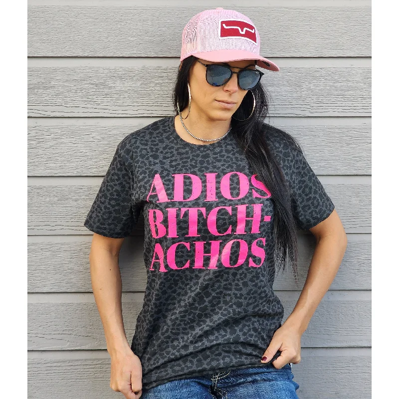 Black Leopard Adios Bitch-Achos Tee