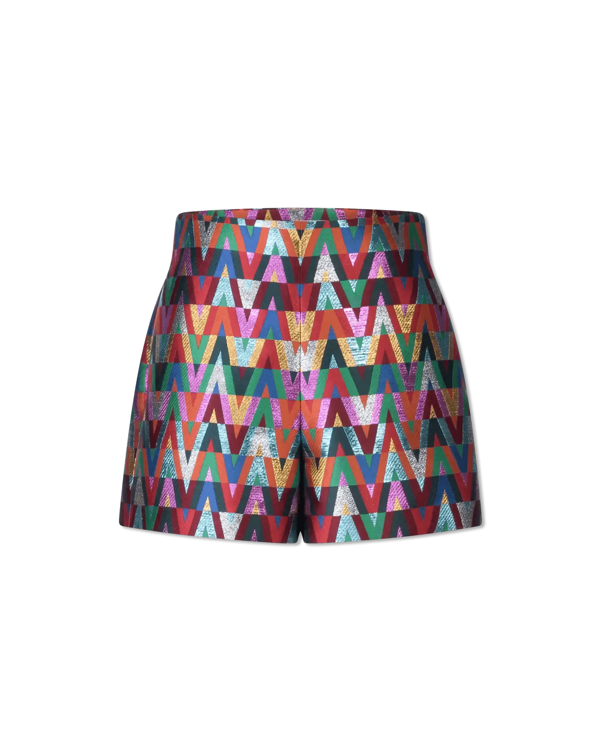 V Optical Multicolor Printed Shorts