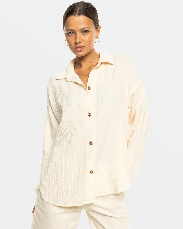 Morning Time Long Sleeve Shirt - Parchment