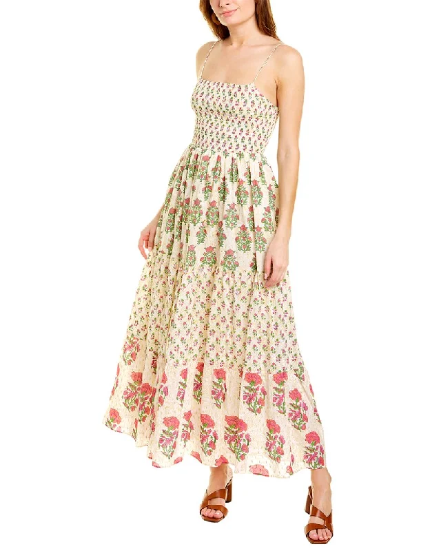 Ash & Eden Stuti Smocked Maxi Dress