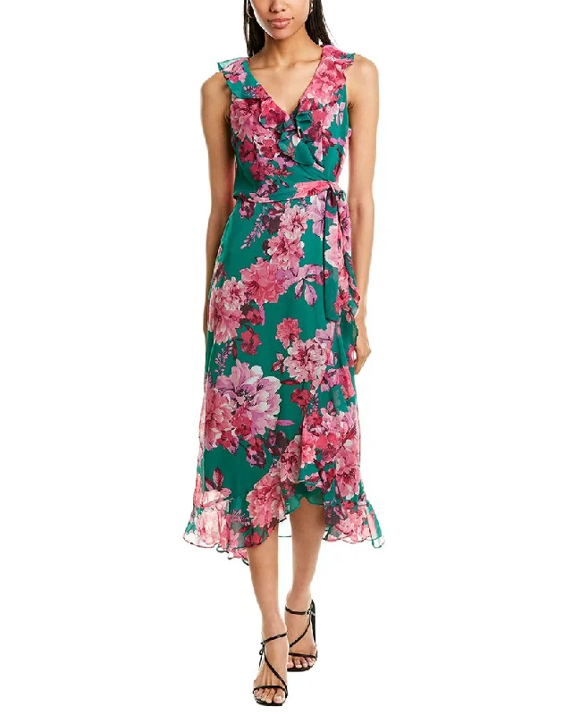 London Times Side Tie Maxi Dress