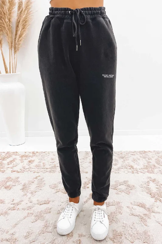 Society Trackpant Washed Black